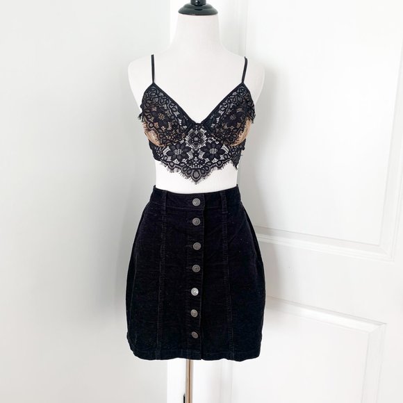 ASOS Dresses & Skirts - SOLD. Asos Black Corduroy Skirt